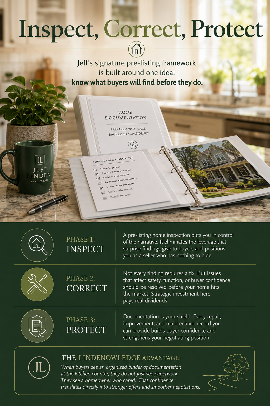 Lindenowledge desk representing the real estate philosophy of Jeff Linden, RE/MAX Services, built on market insight, local expertise, and strategy that turns complexity into clarity for buyers and sellers in Doylestown and Central Bucks County PA.