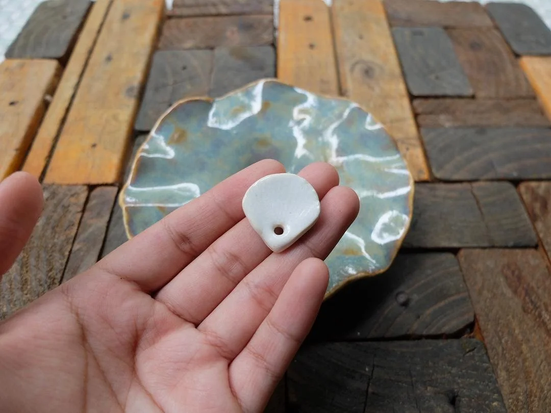 Handmade ceramic incense holder