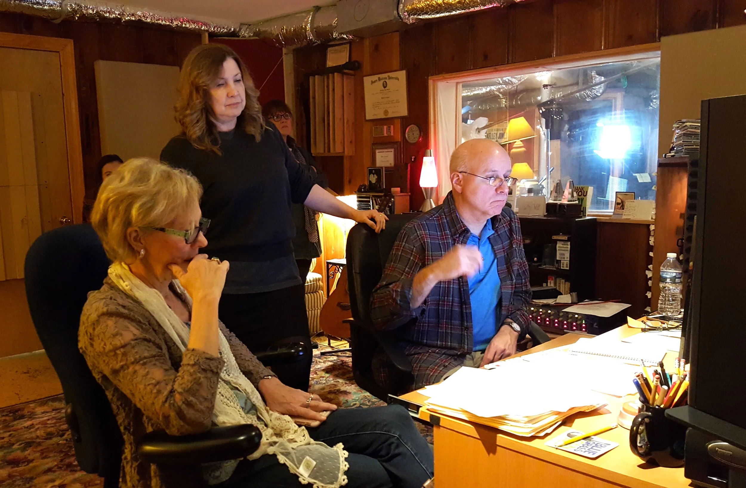 Working on Gonna Love Anyway with Missy Raines and Ben Surratt