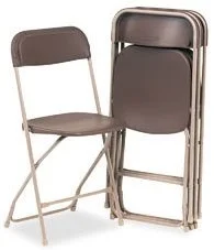 Party Rental Basic Folding Chairs - Brown