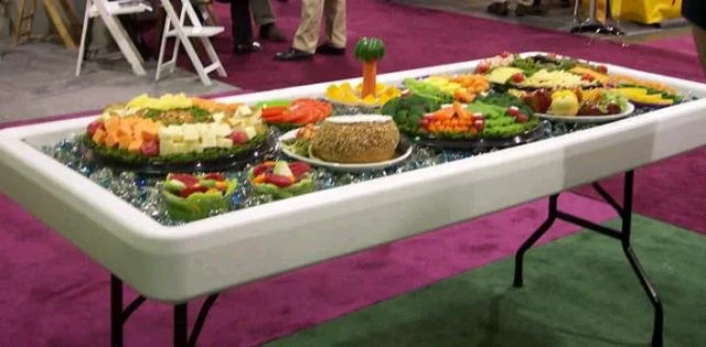 Ice Table- Keeps Cold Food Cold via ice