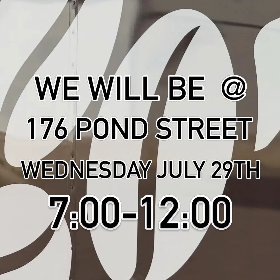 Unfortunately, some work is getting done on the trailer 7/28. We hope to see you Wednesday (as long as the weather cooperates). New menu items, new decaf options, and more coming your way!