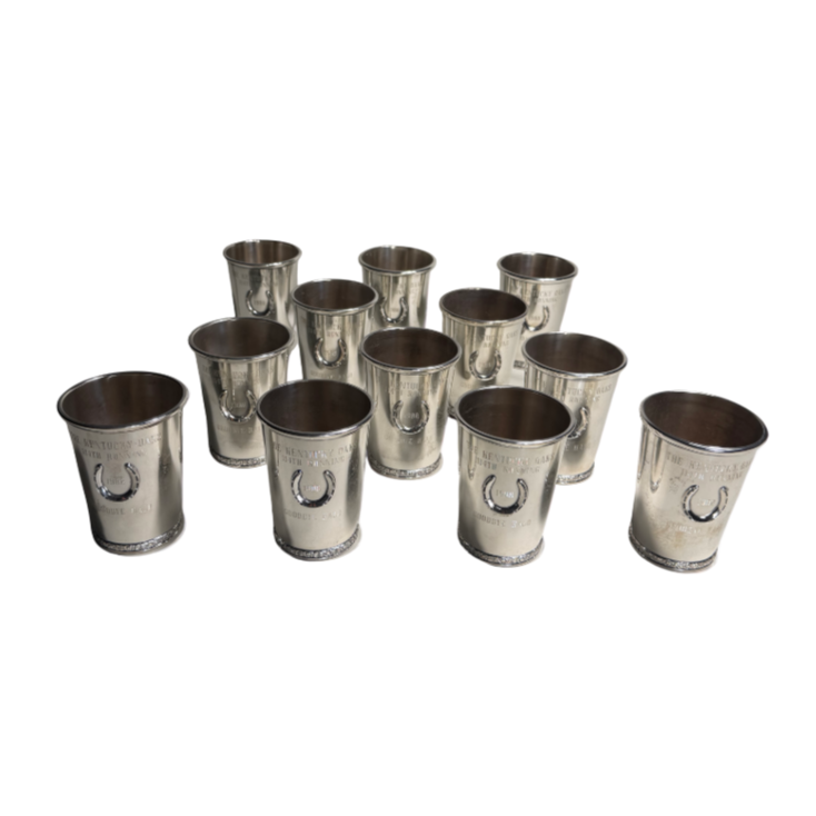 1988 Kentucky Oaks Trophy Julep Set (12)