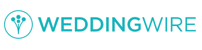 WeddingWire logo with a stylized flower icon and text.