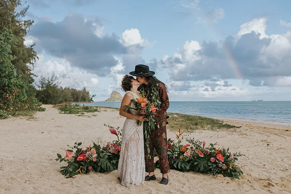 Kualoa Ranch Secret Island Wedding | Unique Oahu Beach Venue &amp; Experience