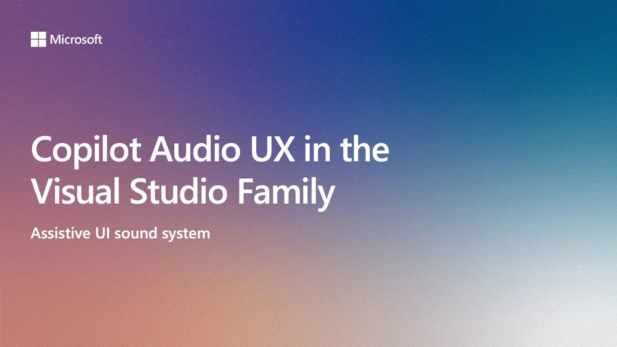 First Ever Shipped Copilot Sounds — Microsoft-Wide