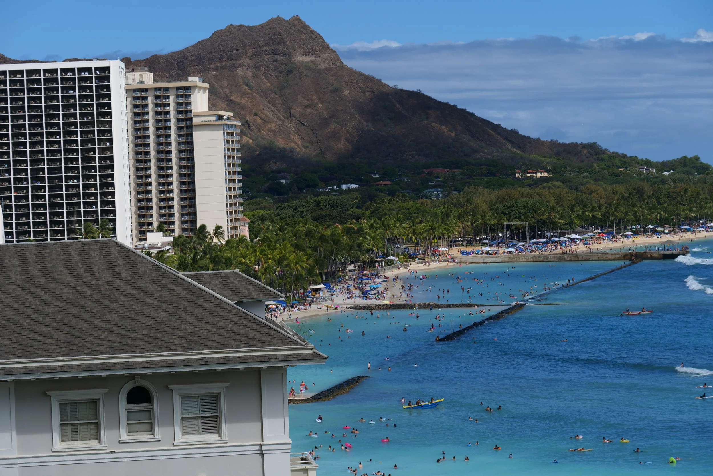 View of Diamond Head from Hotel