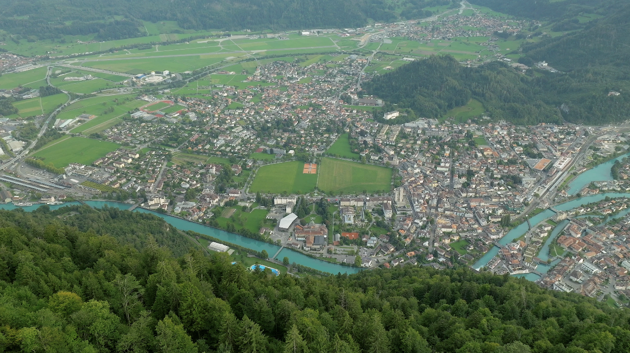 Interlaken view from Harder Kulm