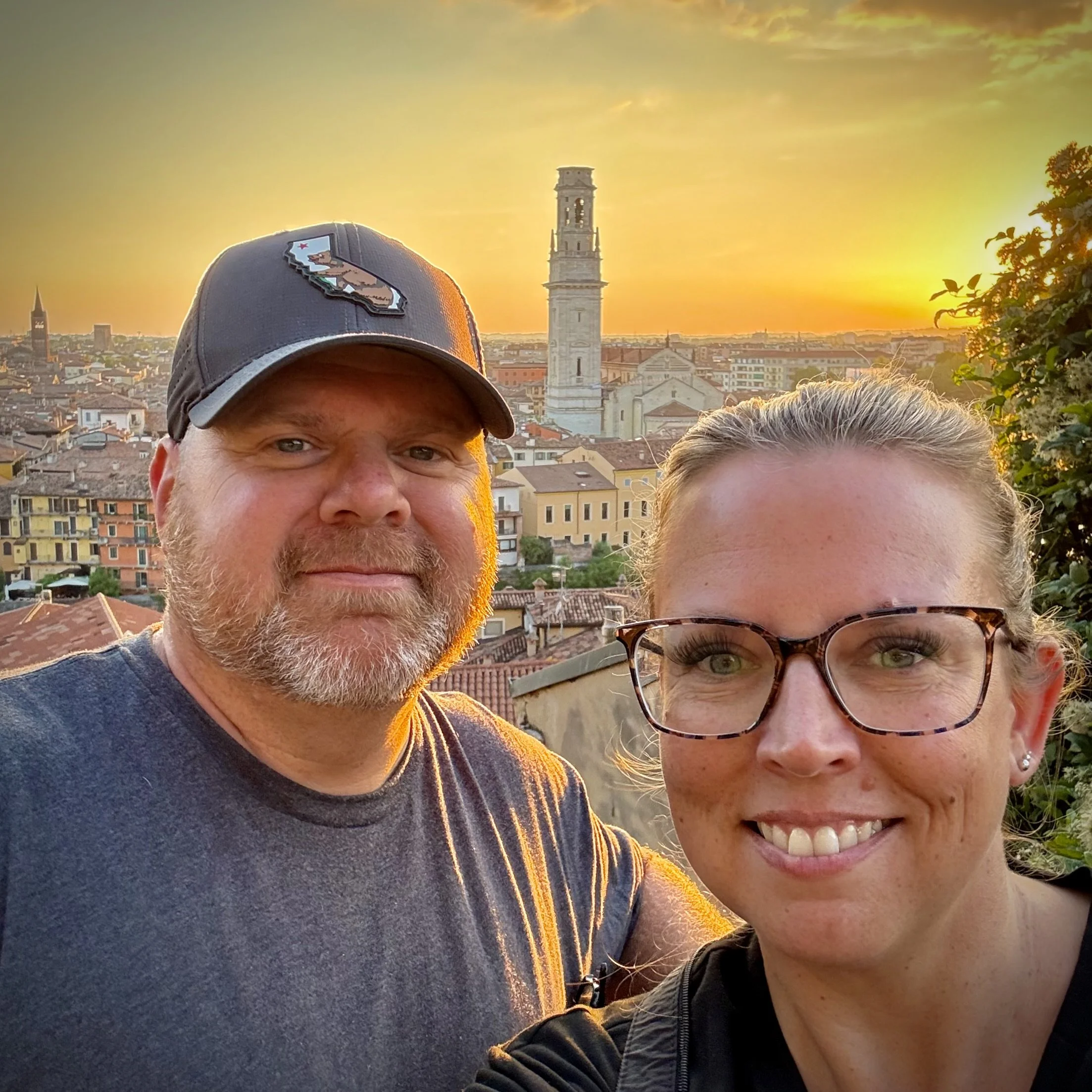 cleared2travel couple at castle san Pietro