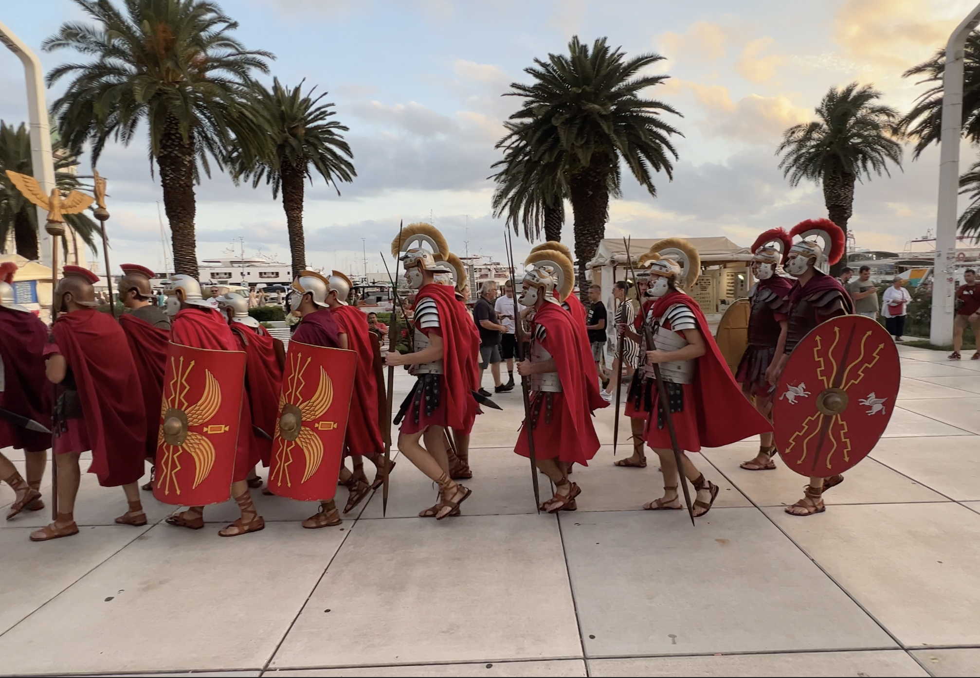 Roman soldiers in Split Croatia