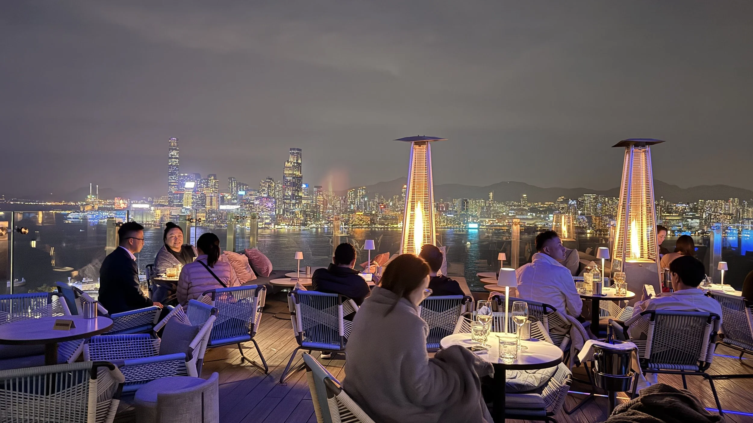 roof top bar view Hong Kong