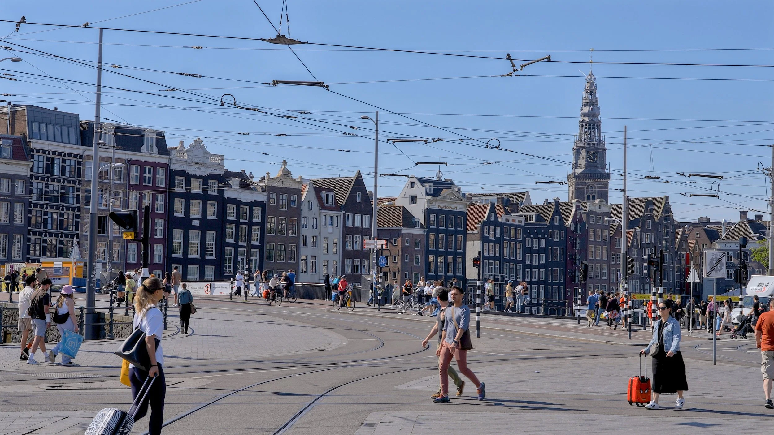 People walking in Amsterdam