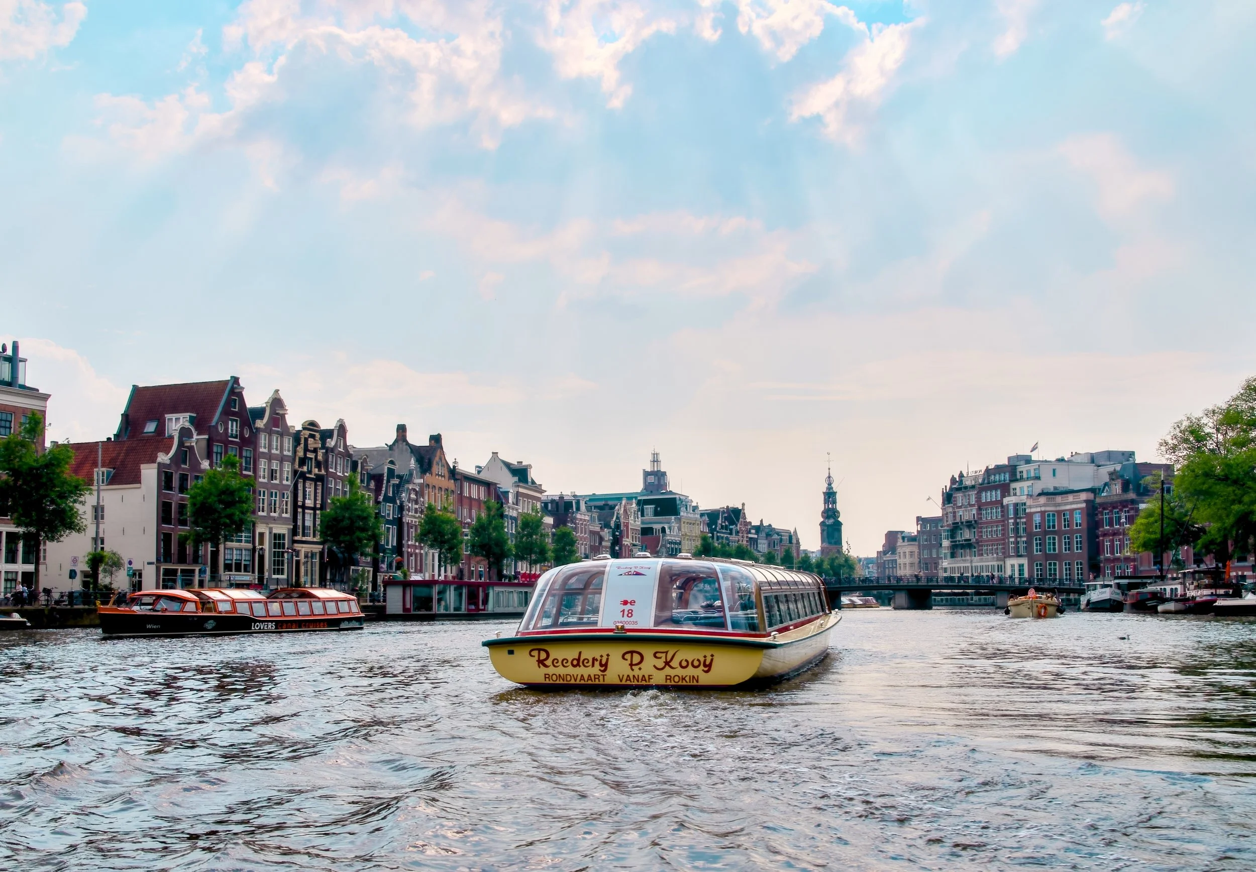 Canal boat Amsterdam