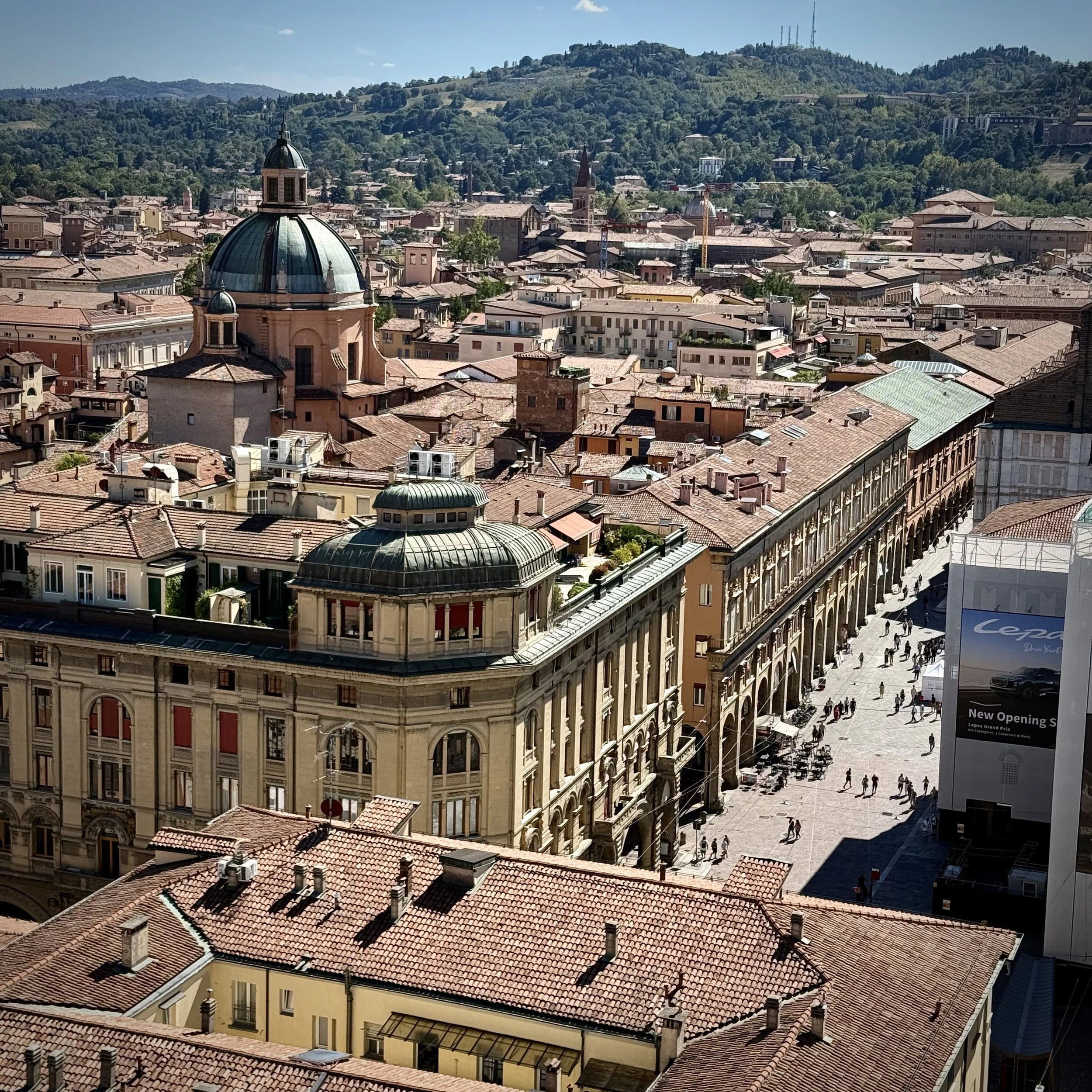 Bologna view from bell tower