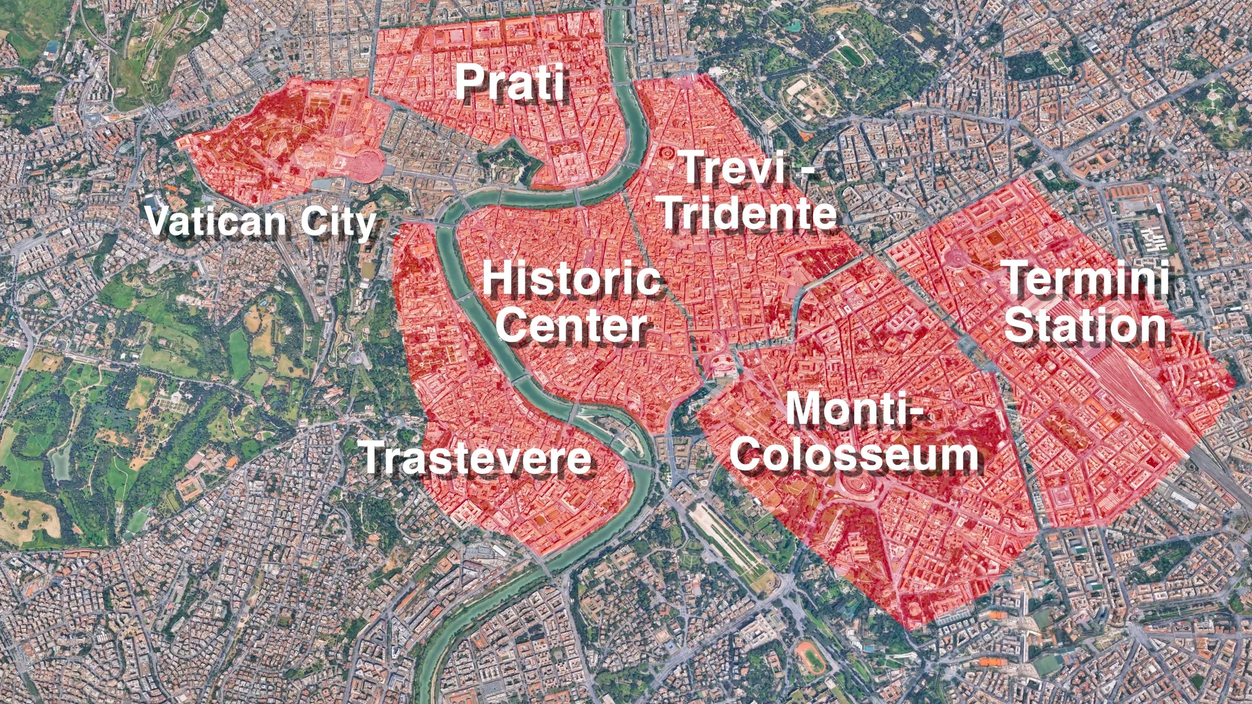 Rome Neighborhood Map
