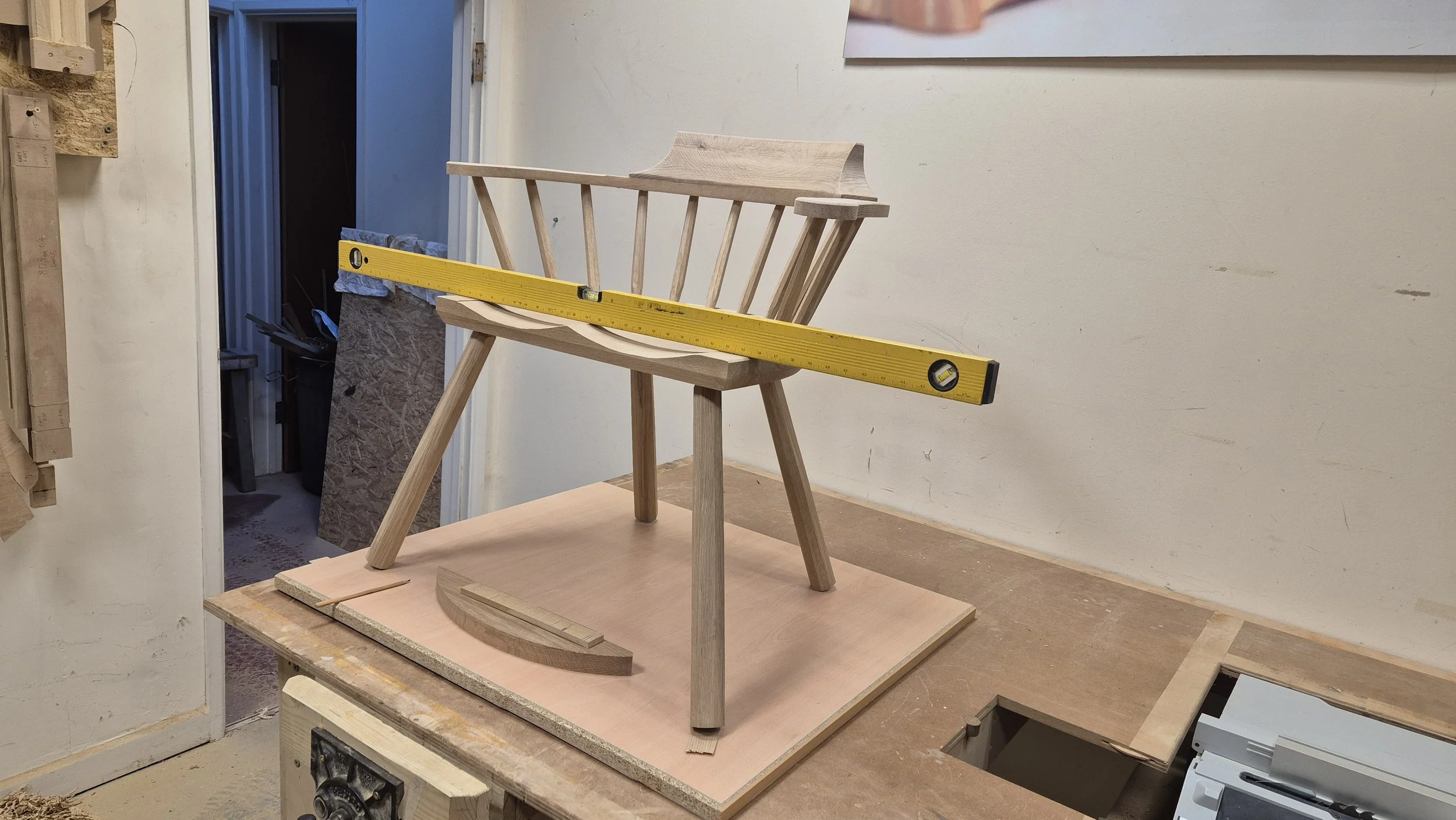 Finishing a custom chair