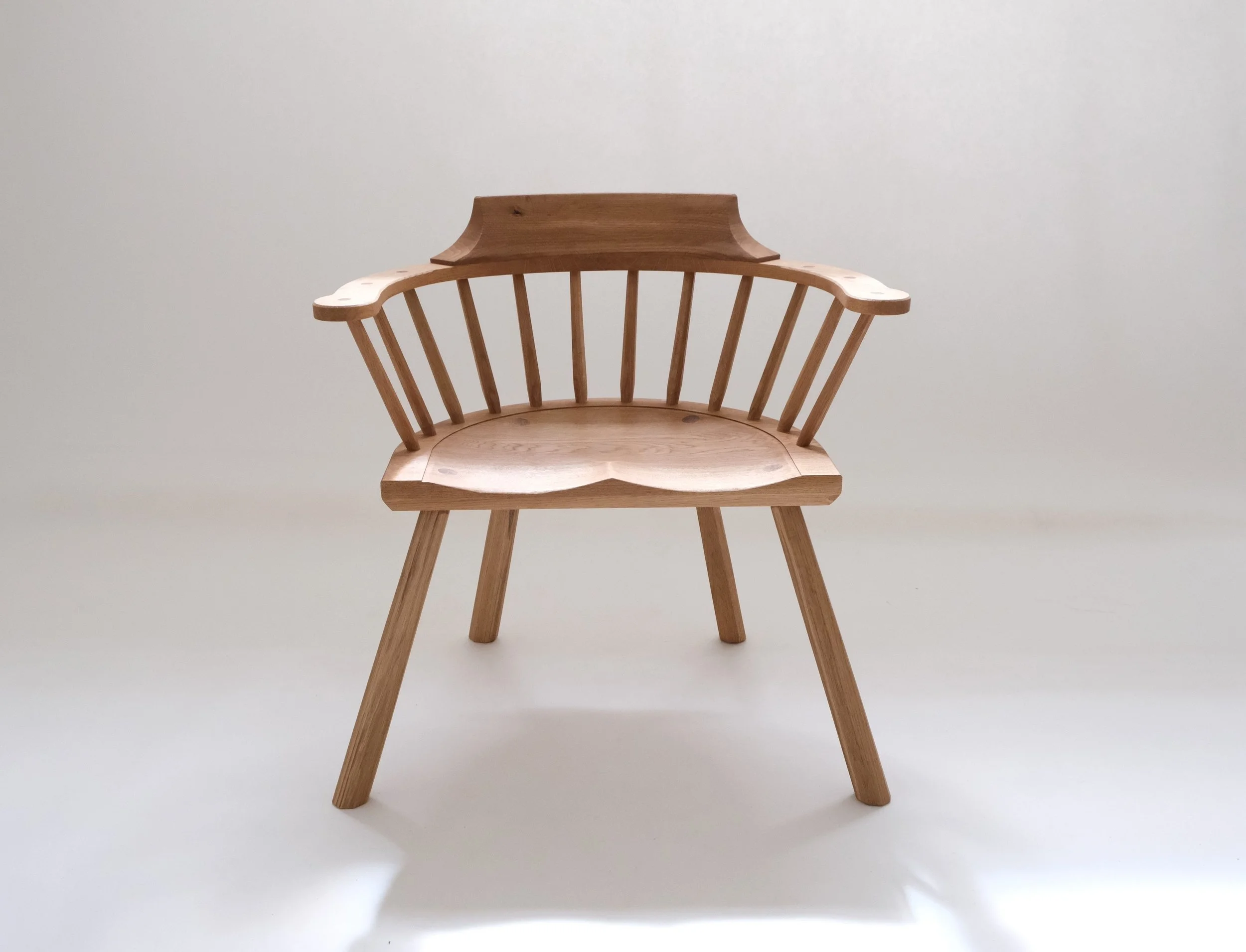 Low back Welsh stick chair V2 - made in oak