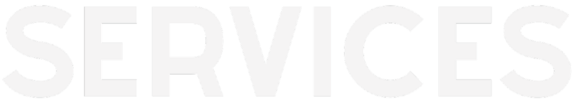 Close-up of a sign with the word 'SERVICES' in large white letters on a black background.