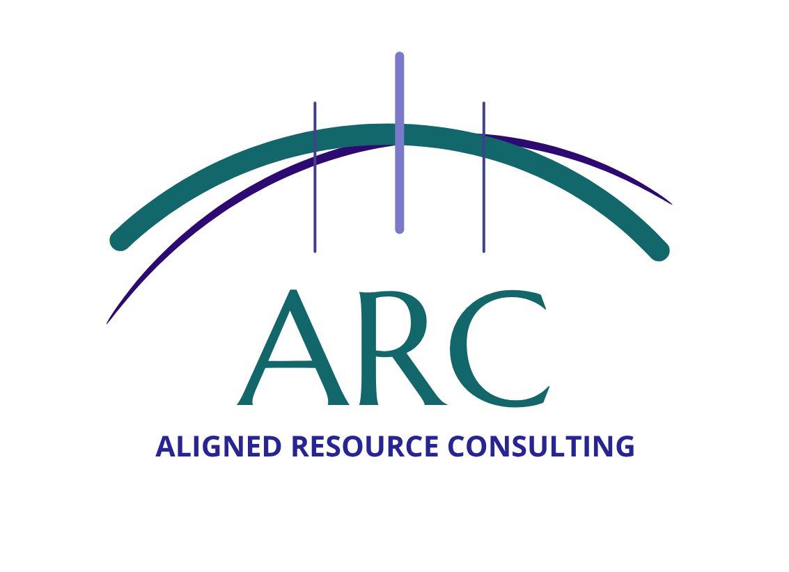 Logo of ARC with an arch design and the text 'ARC' and 'ALIGNED RESOURCE CONSULTING' underneath.