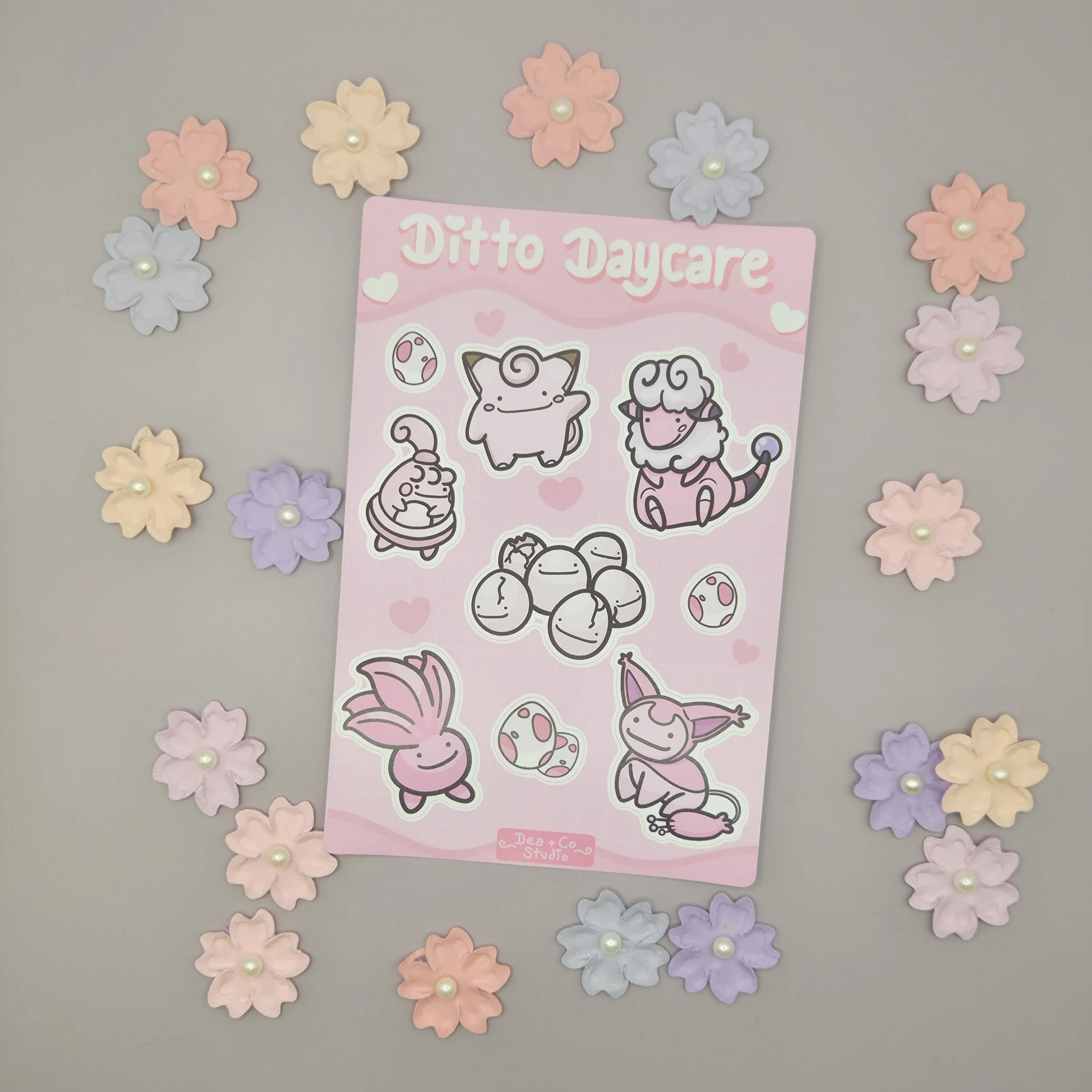 'Mon Pinkie Daycare A6 Sticker Sheet