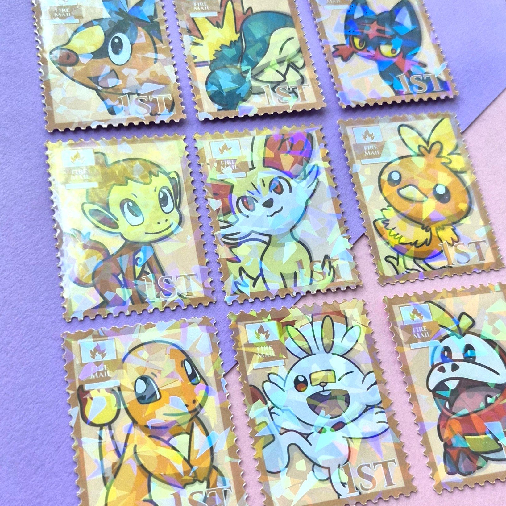 Fire Starter Stamp Stickers