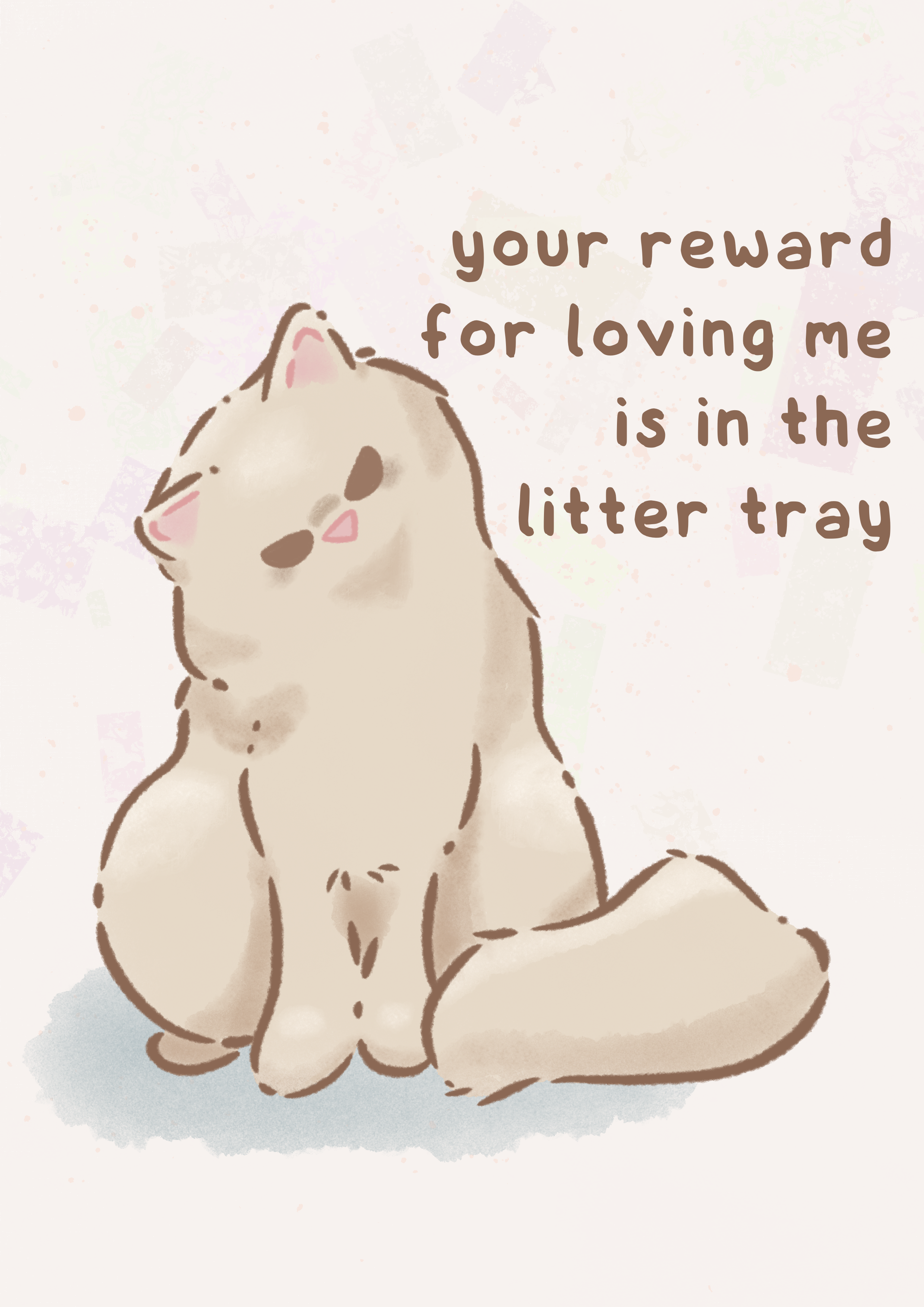 Spiteful Kitty A4 Print