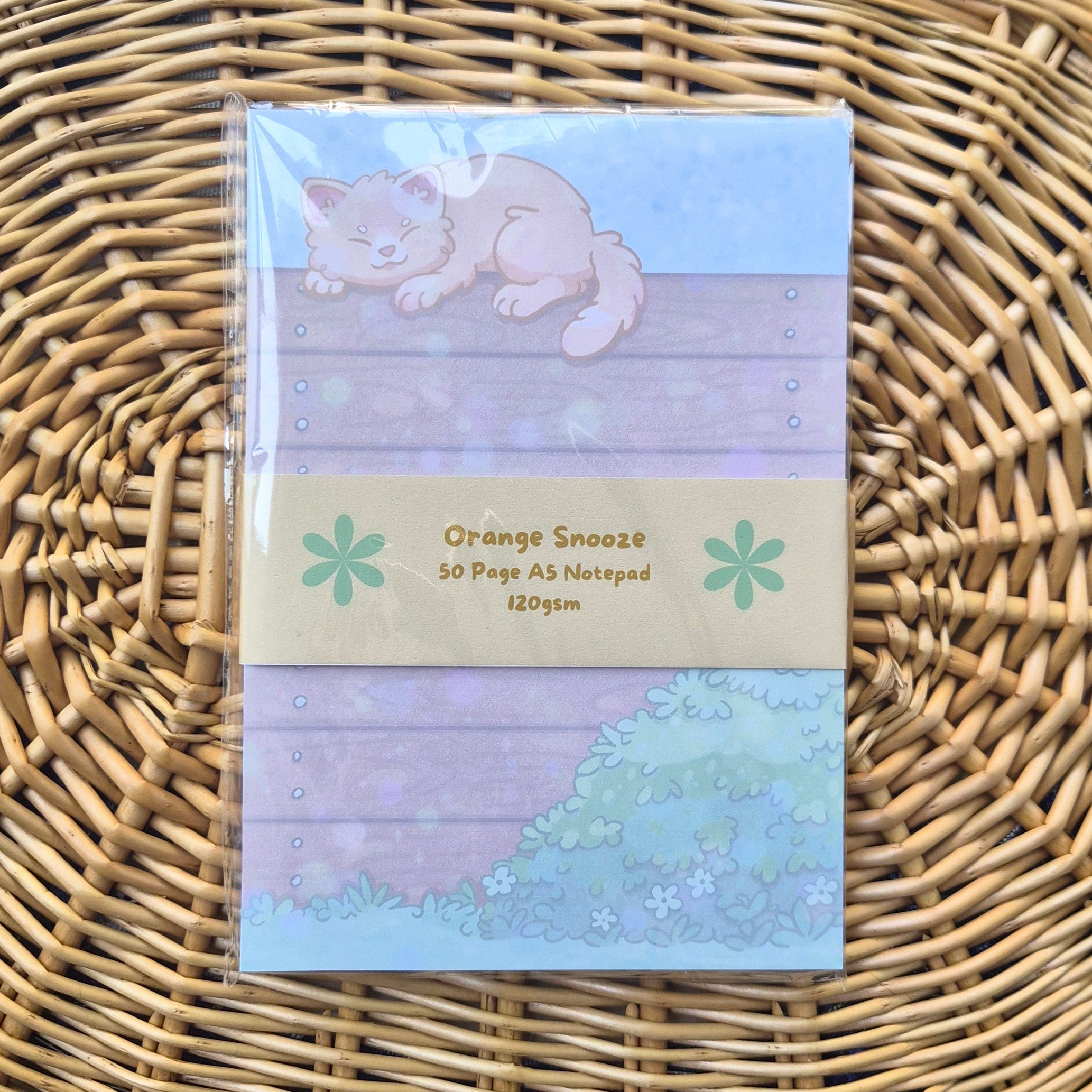 Ginger Cat Illustrated A5 Notepad