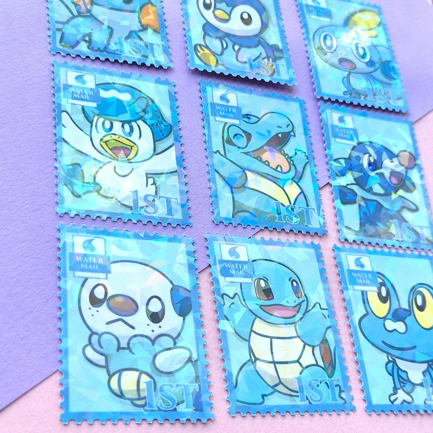 Water Starter  Stamp Stickers
