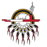A stylized illustration with a lightning bolt, a red circle, and electrical sparks, symbolizing brain activity or electricity.