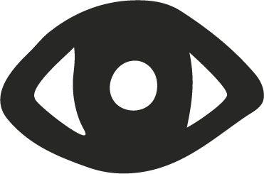 A black eye symbol with an eye illustration inside.