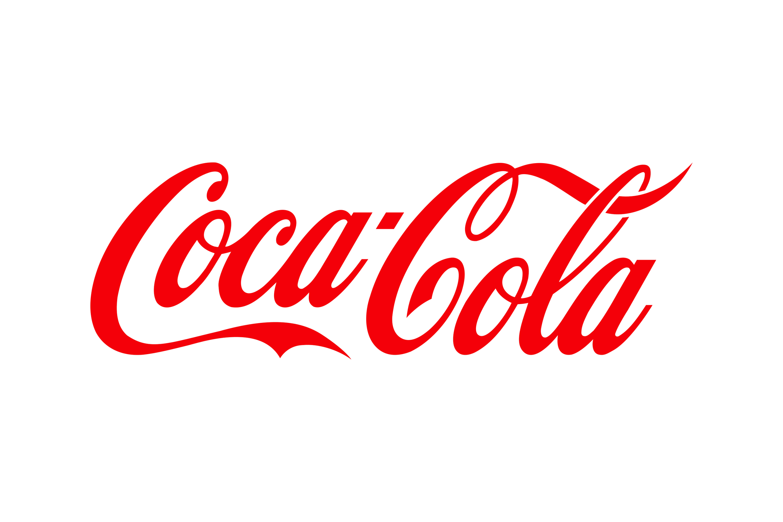 Red Coca-Cola logo on a black background.