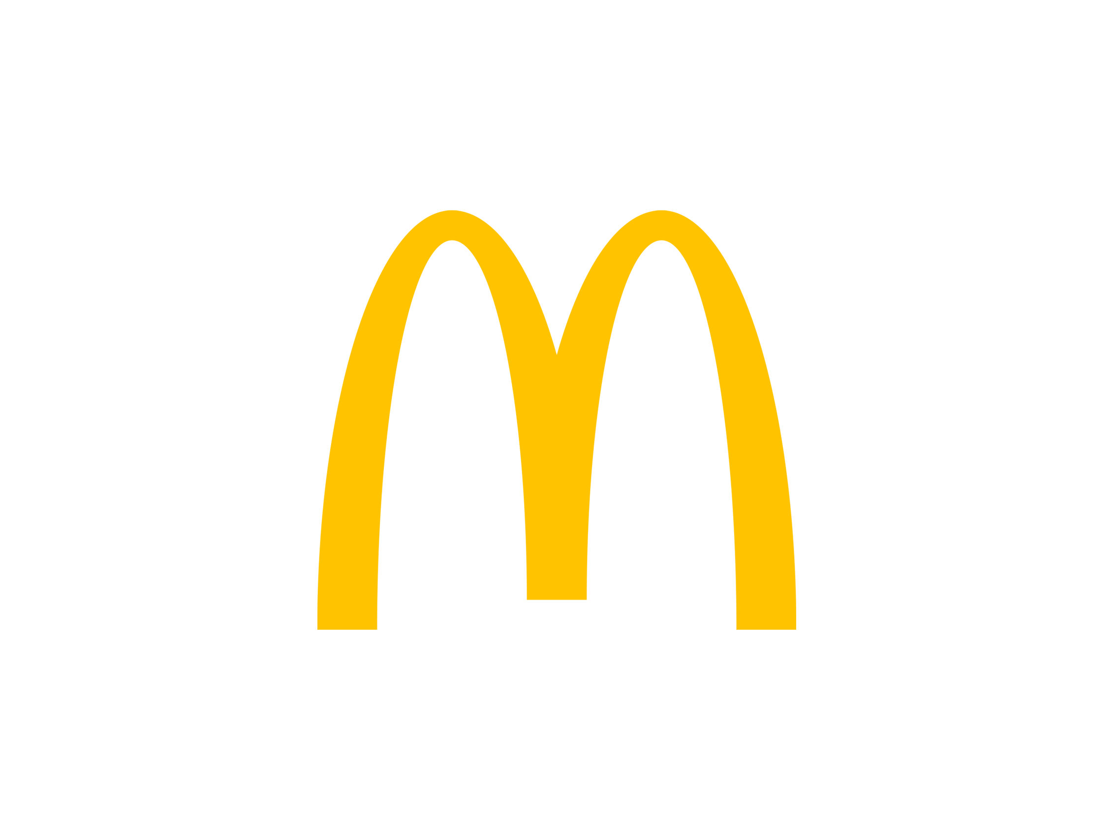 McDonald's golden arches logo on a black background