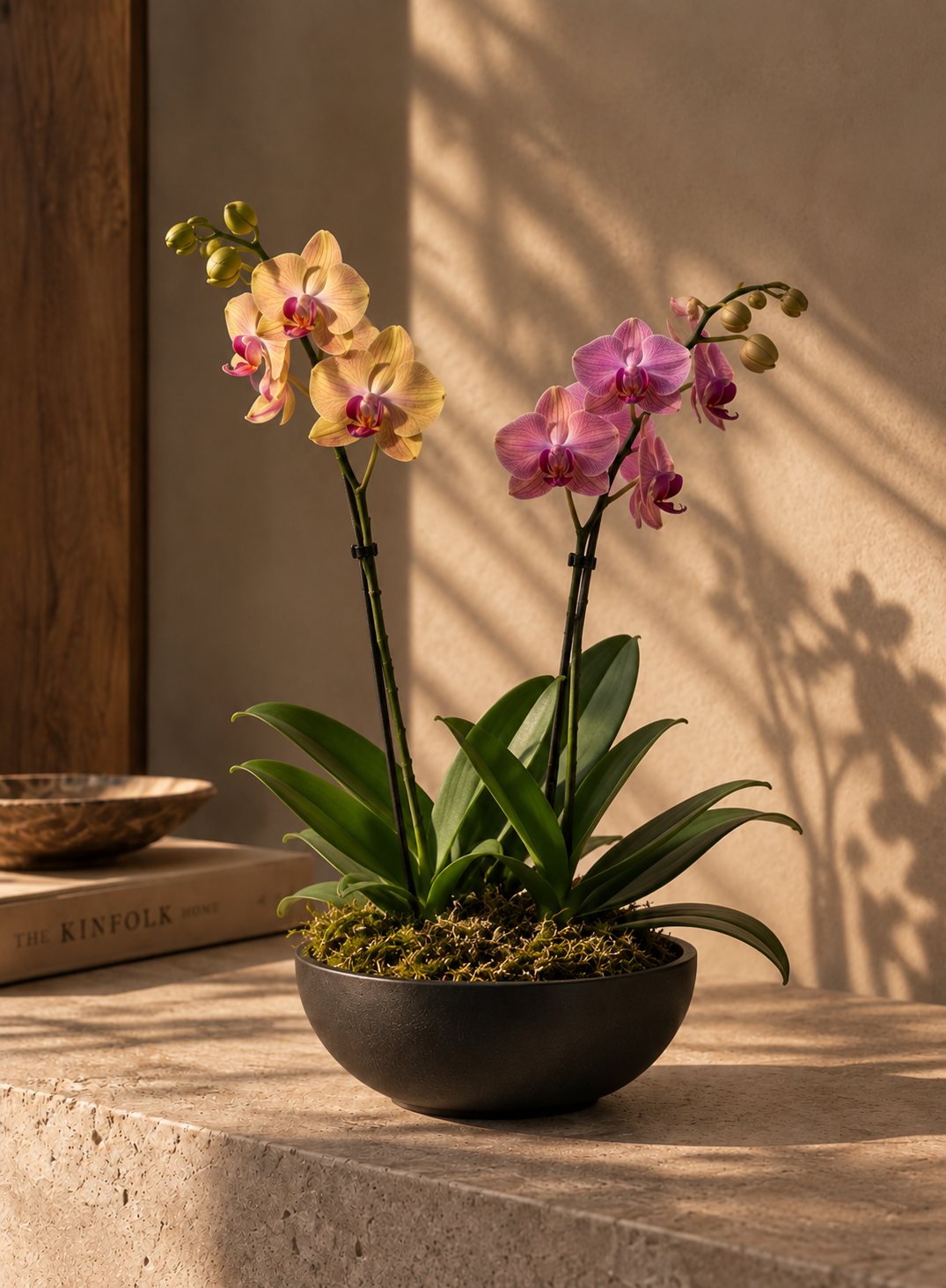 Dúo Orquídeas En Plato