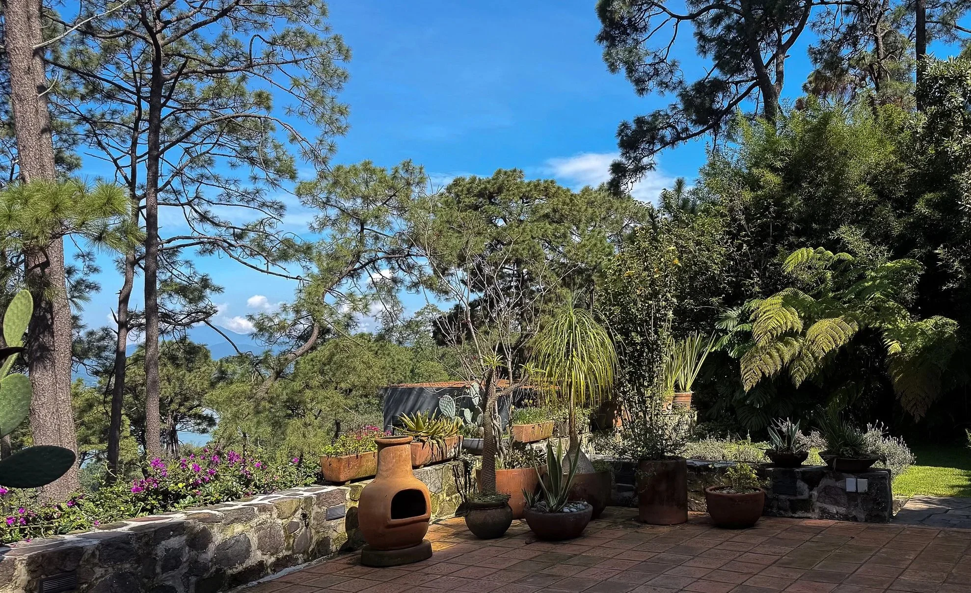 Vitral del Lago, segunda vista del jardín