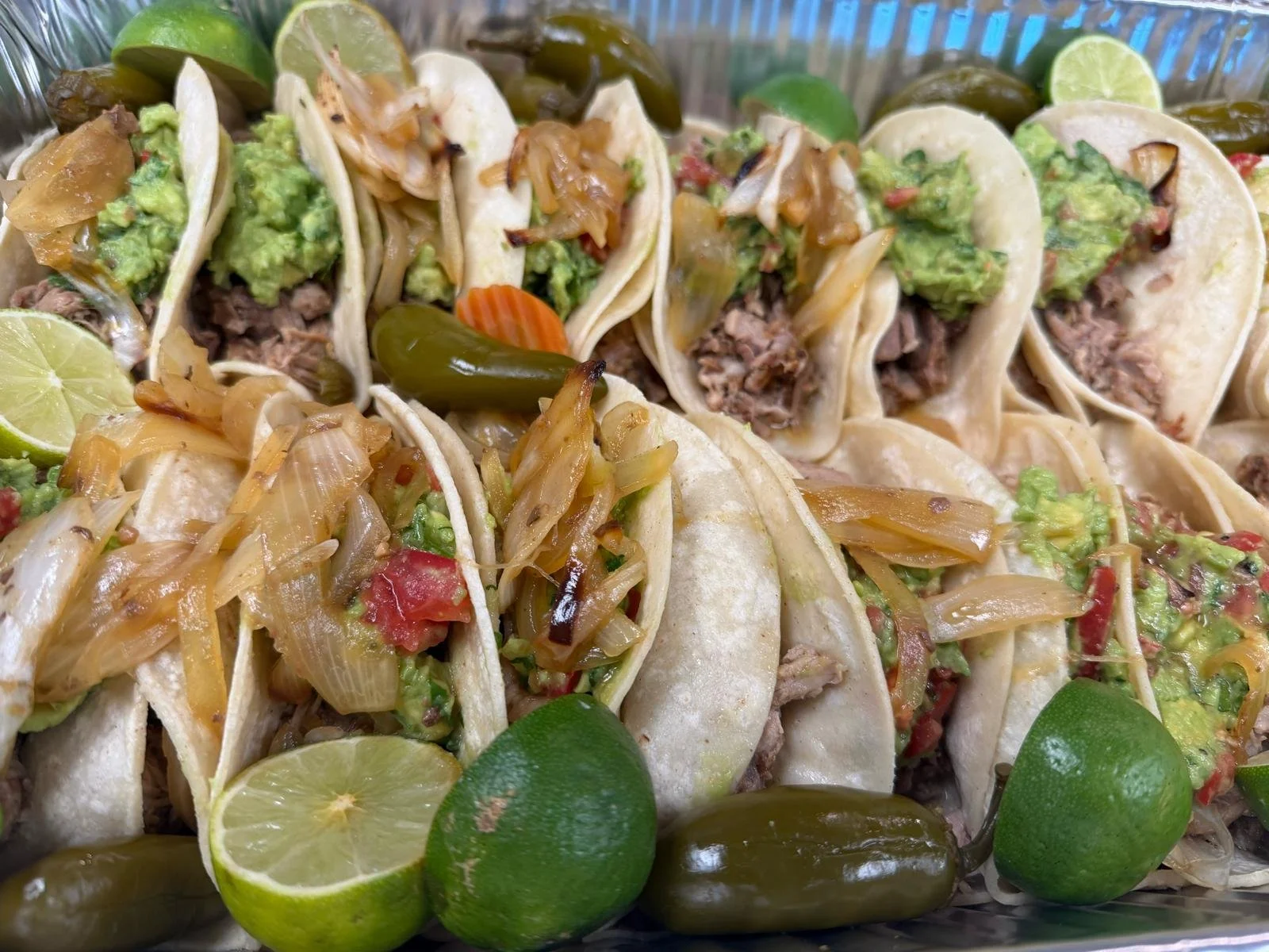 Tacos provided as part of the Family Meal Pilot Program
