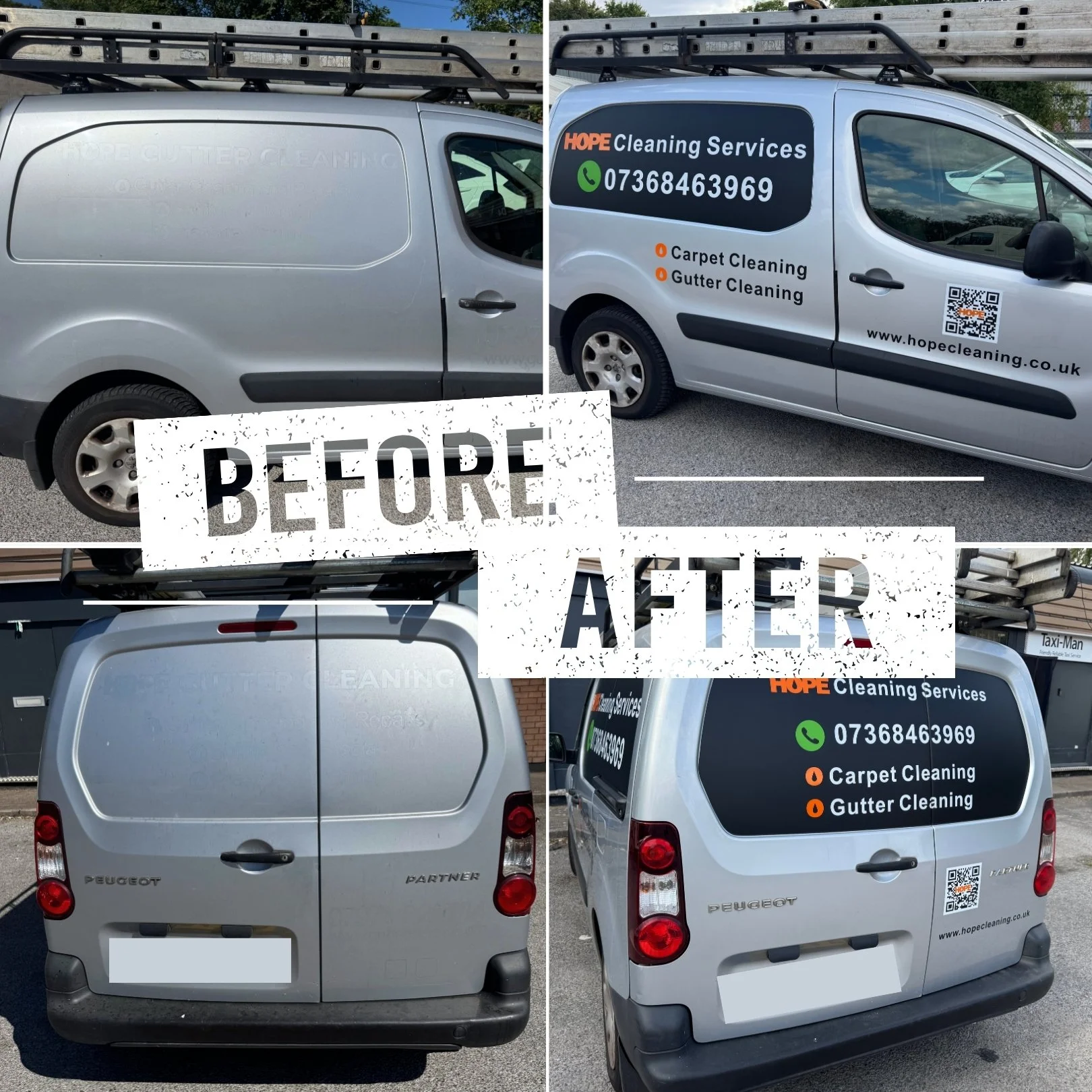 Before ➡️ After ✨🚐

A simple van transformed into a professional mobile advertisement.

We had the pleasure of creating and installing custom vehicle graphics for this cleaning company, giving their van a fresh new look that's ready to promote their