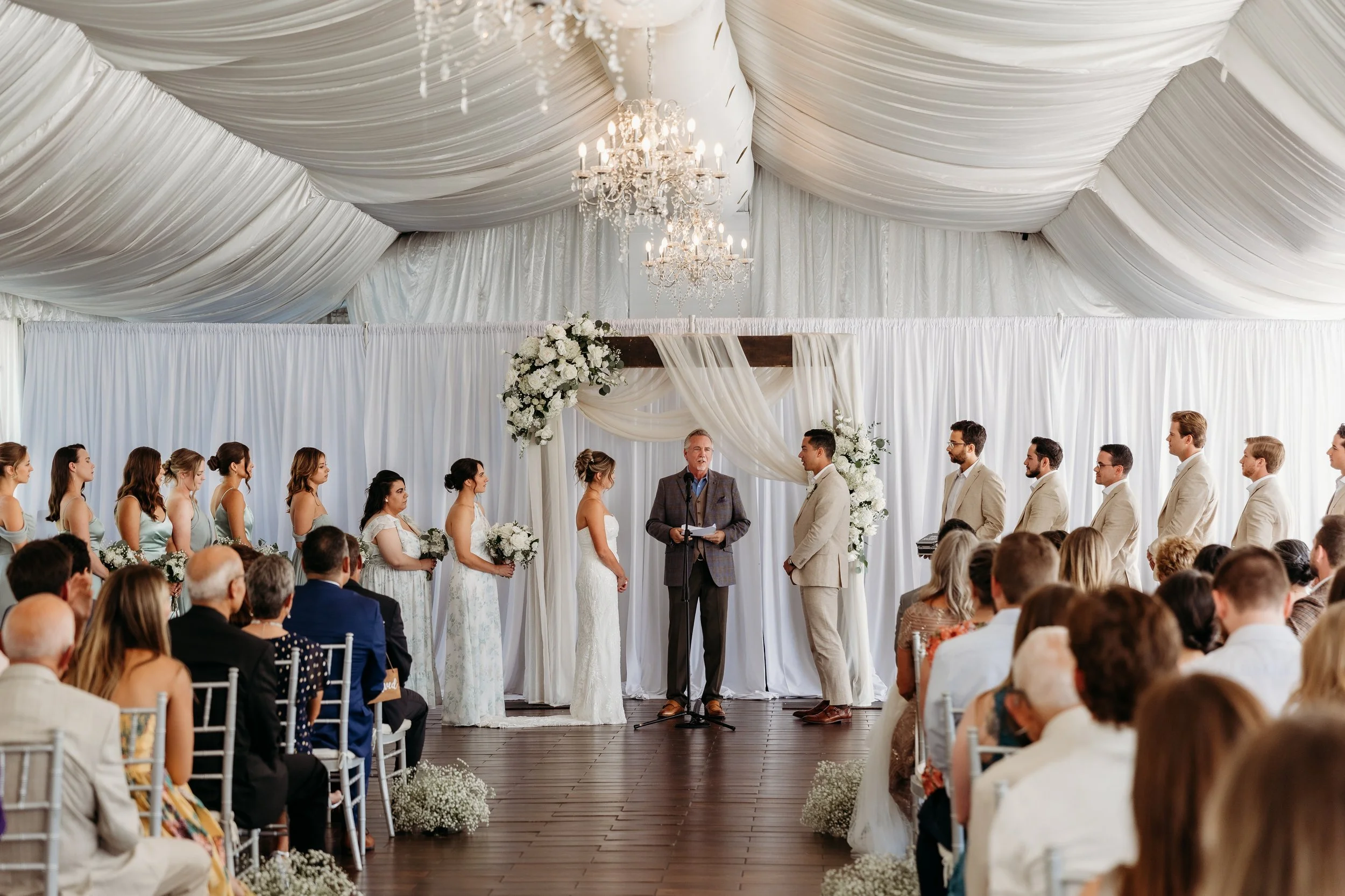 Wedding ceremony at the Wellshire Event Center.
