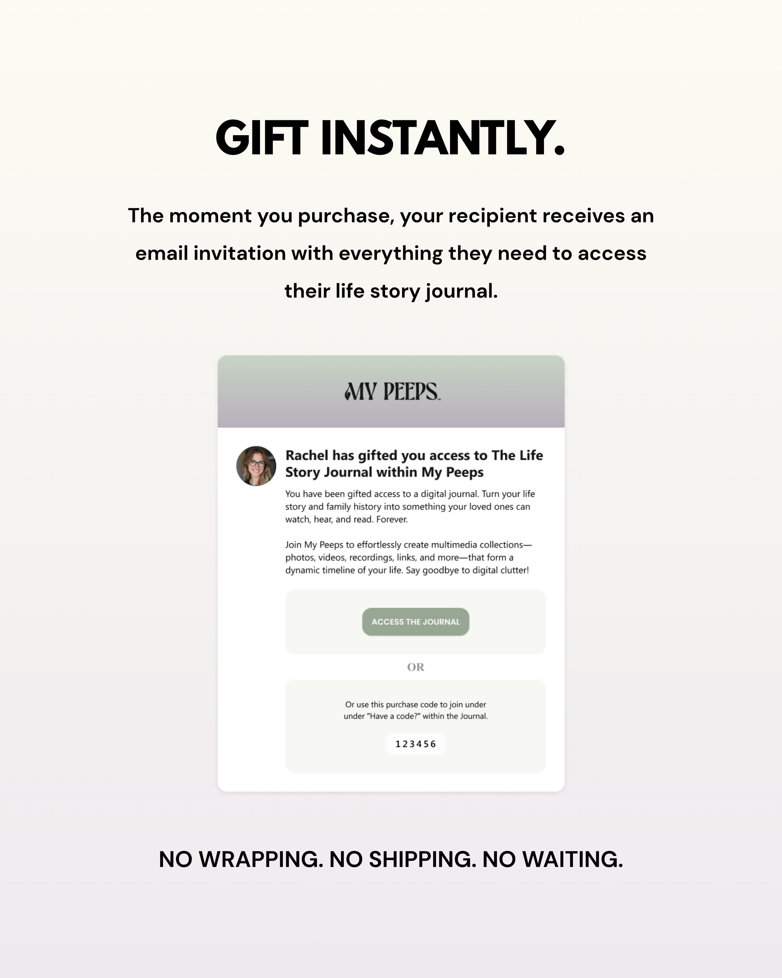 The Life Story Journal - Email Delivery