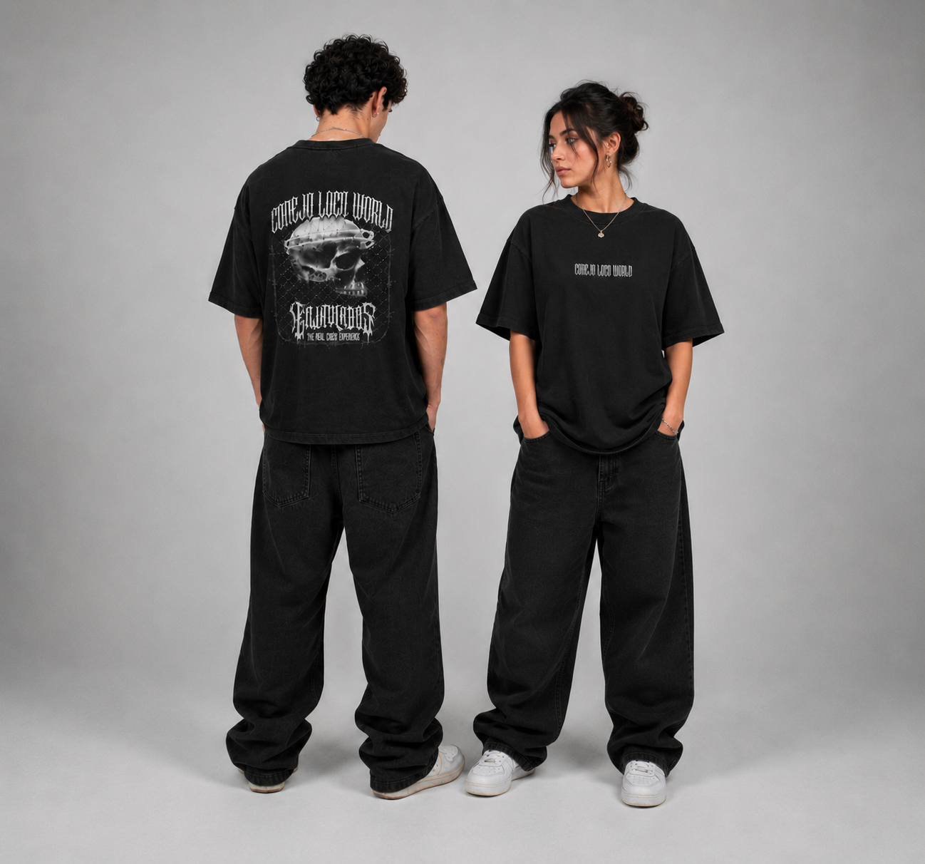 CONEJO LOCO WORLD — CAGE TEE — BLACK - NEW!