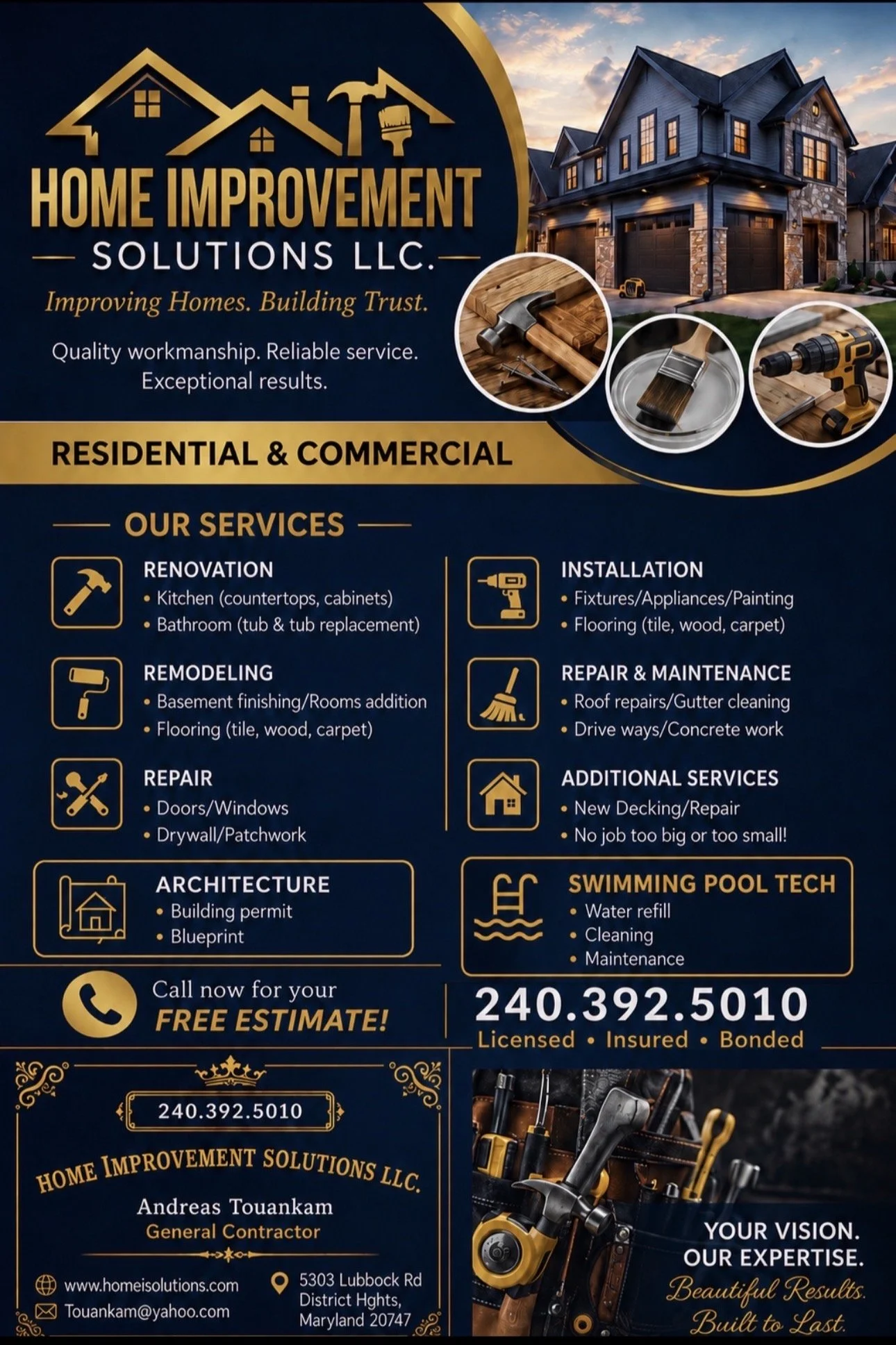 "Home Improvement Solutions" Improving Homes Building Trust 