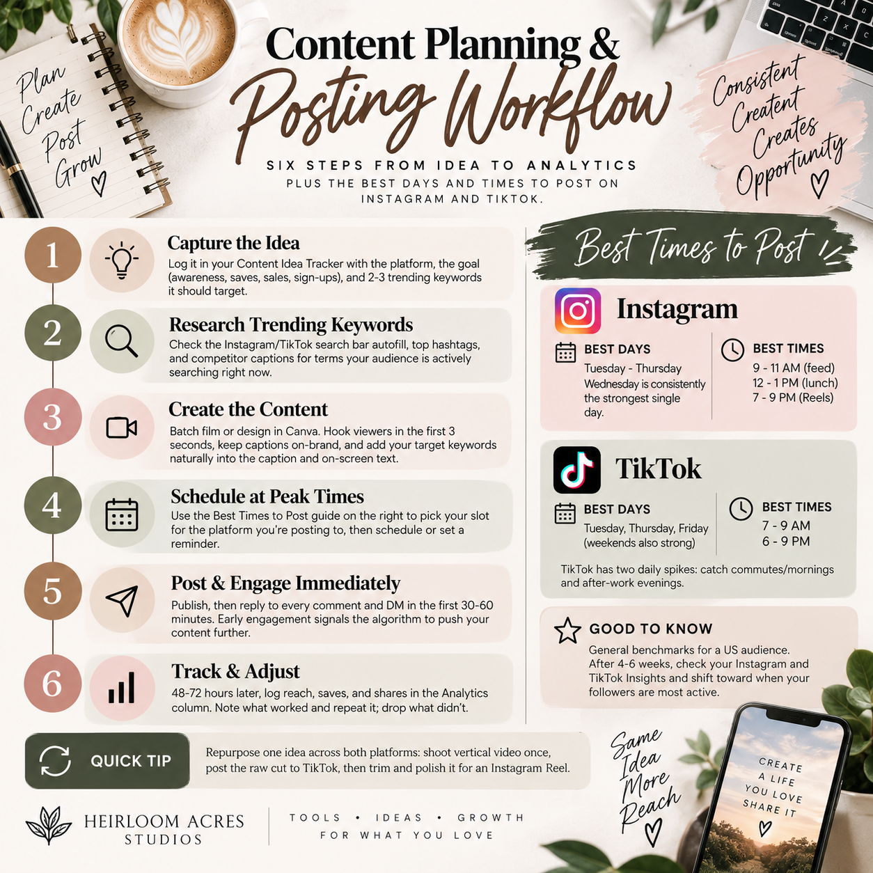 My Posting Schedule