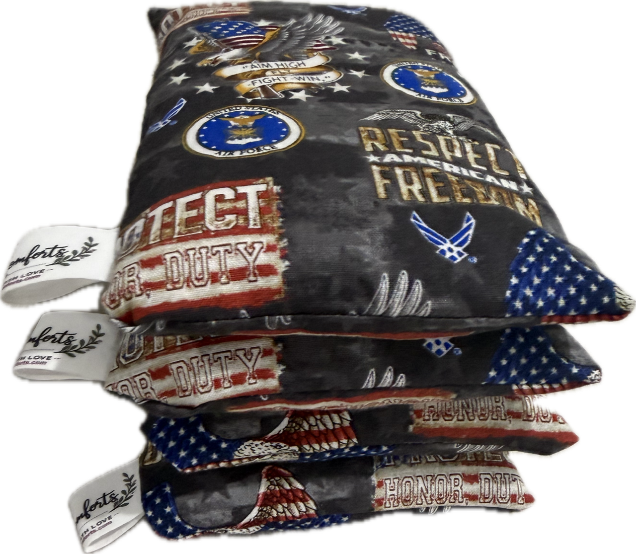 Army, Navy, Marine, Air Force Single Section Corn Bags