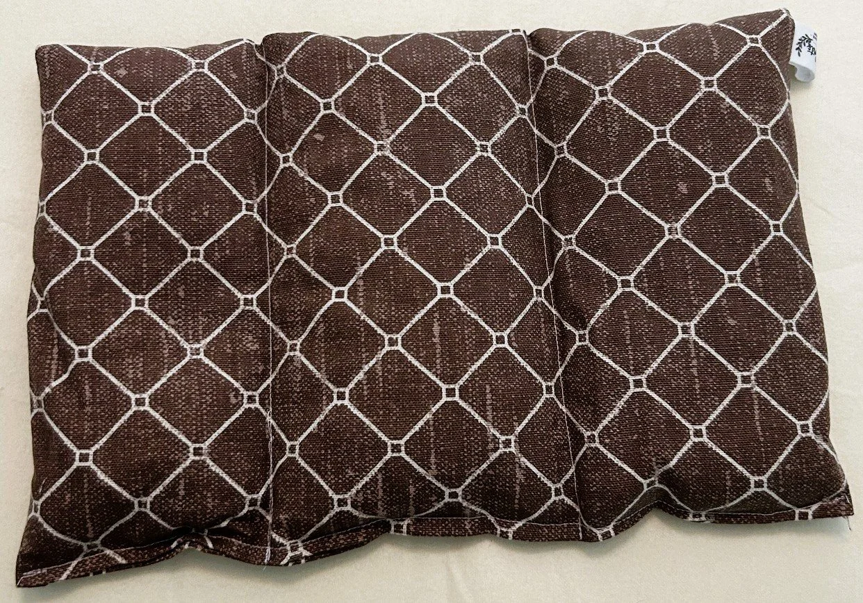 Brown Geo Mesh Design Three-Section Corn Bag
