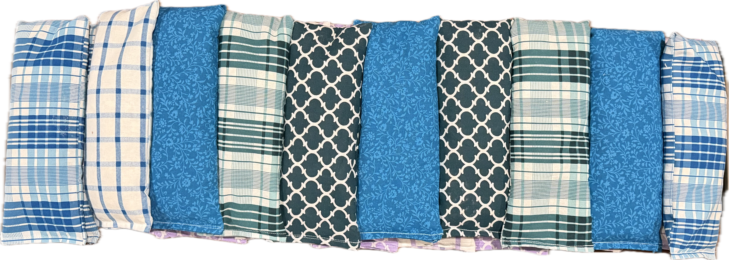 Blues & Greens Single Section Corn Bags