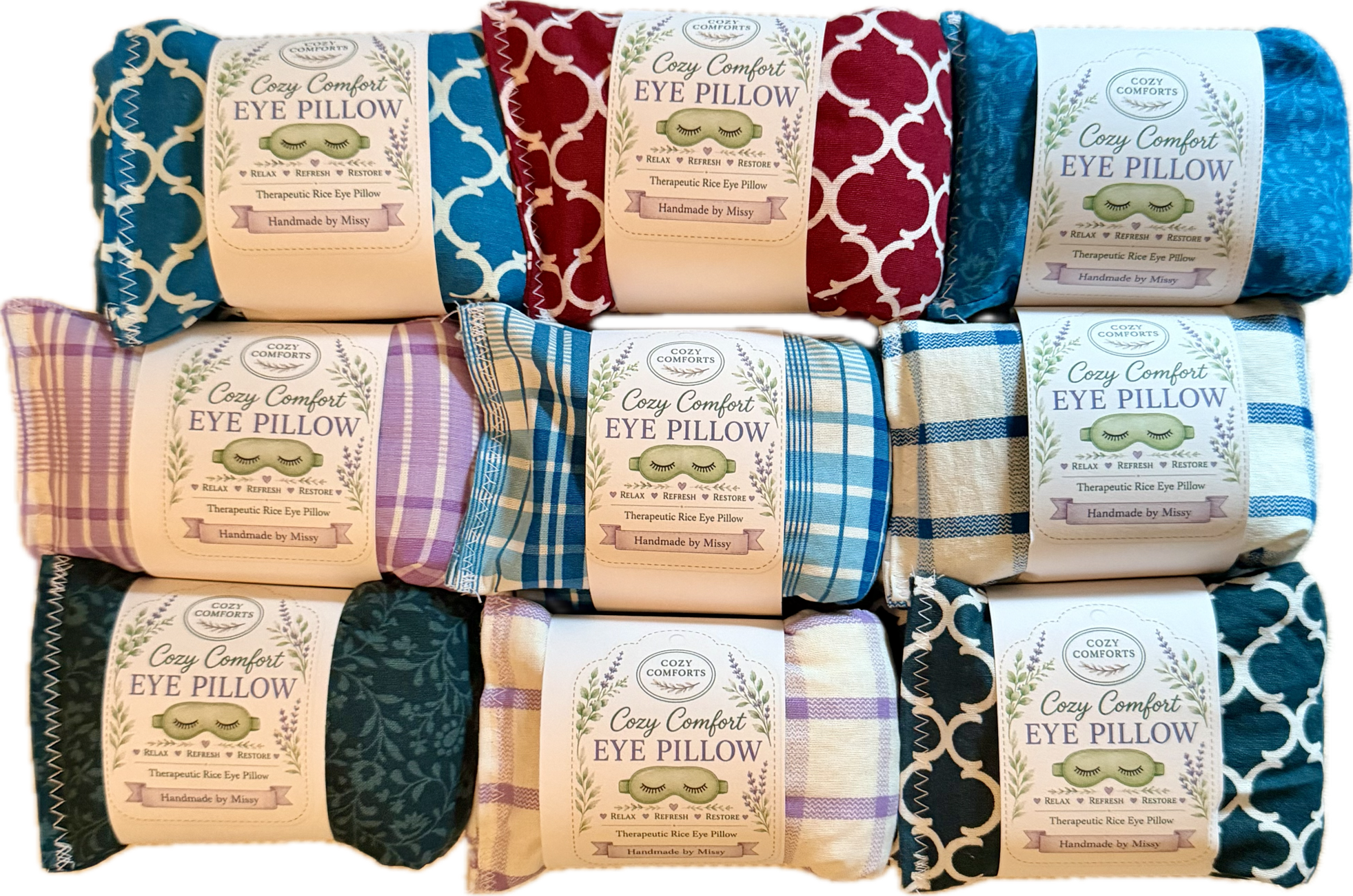 Eye Pillow in a Variety of Patterns (3x10, 8.5 oz)