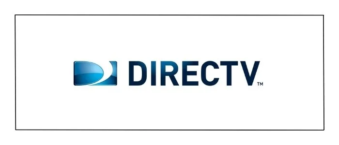 DirecTV logo with blue and white icon and text