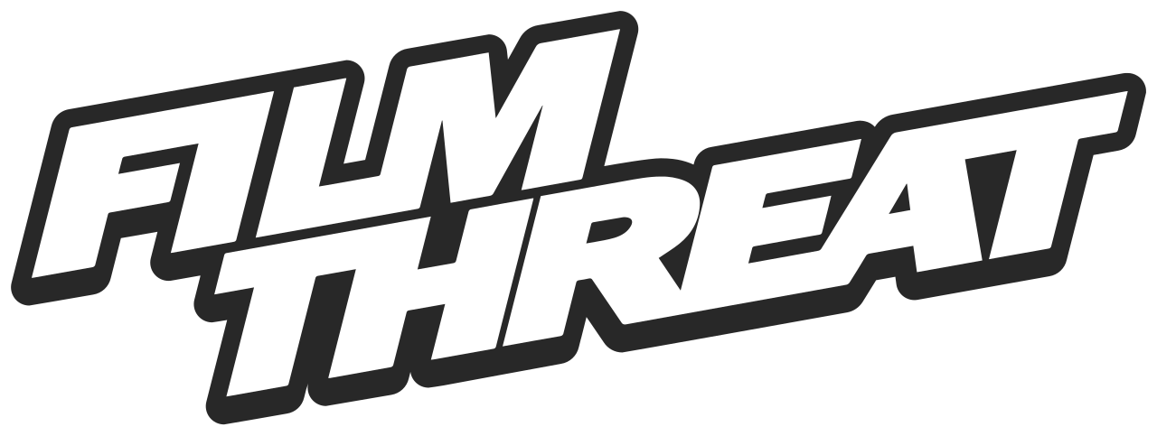Logo with the words "FLY MM THREAT" in bold, stylized font with a black outline.