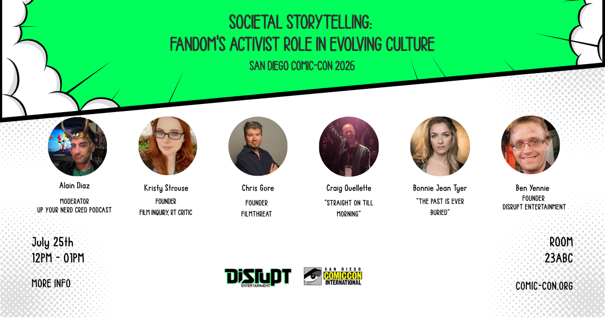 Disrupt Entertainment Hosting Comic-Con 2026 Panel