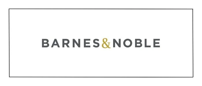 Barnes & Noble logo with black and gold text on white background.