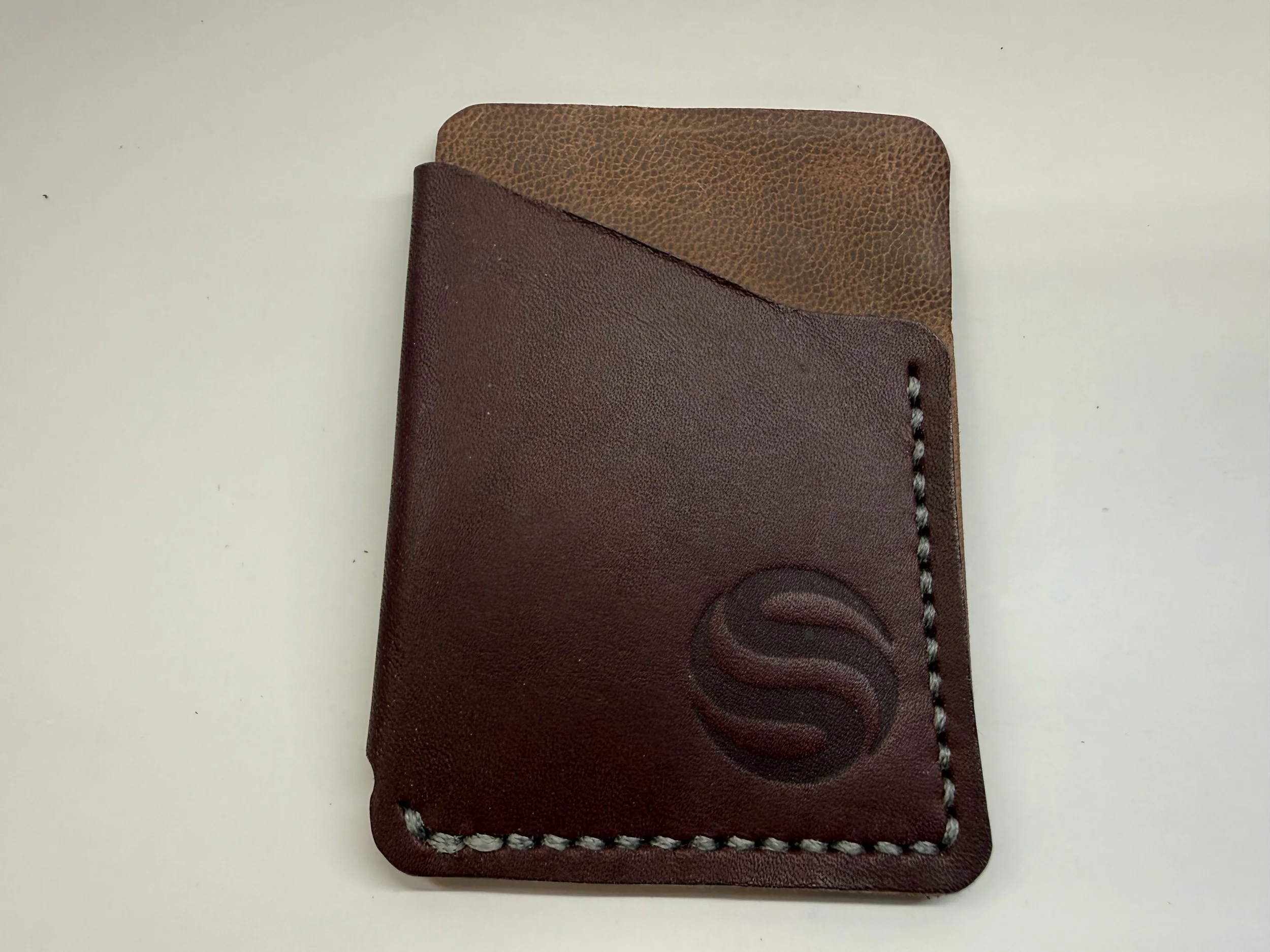 Folded Leather Card Holder